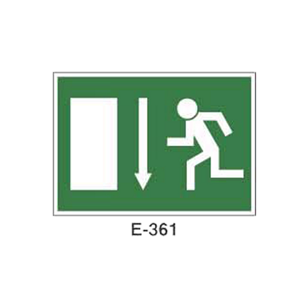 Emergency/Evacuation Signboard Type 2 (Plastic Sheet - Class B) [E-361-B]