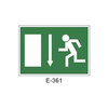 Emergency/Evacuation Signboard Type 2 (Plastic Sheet - Class B) [E-361-B]