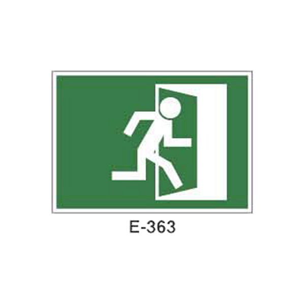 Emergency/Evacuation Signboard Type 2 (Plastic Sheet - Class A) [E-363-A]