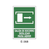 Emergency/Evacuation Signboard Type 2 (Plastic Sheet - Class A) [E-368-A]