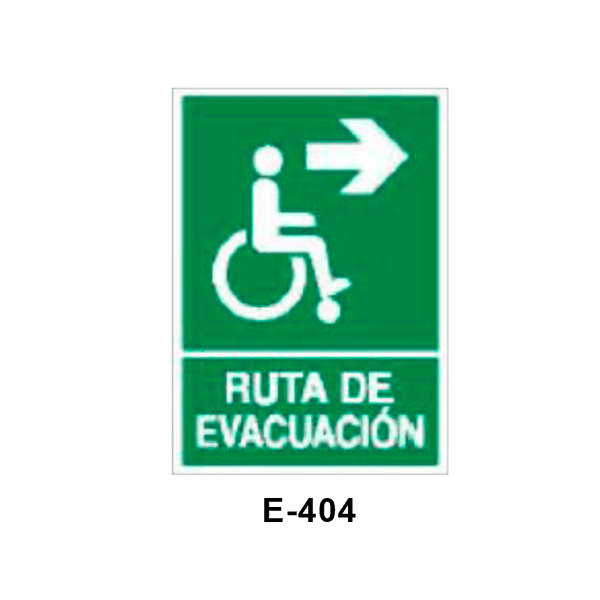 Emergency/Evacuation Signboard for Disabled People (Plastic Sheet - Class A) [E-404-A]