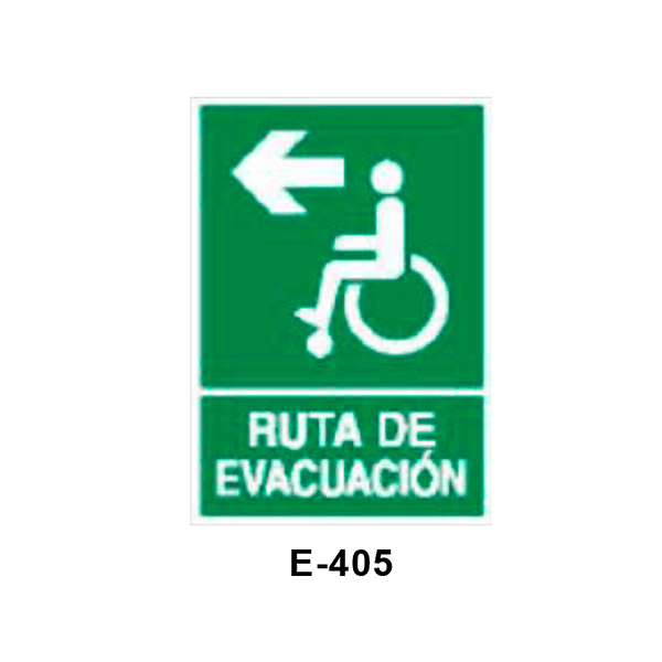 Emergency/Evacuation Signboard for Disabled People (Plastic Sheet - Class A) [E-405-A]