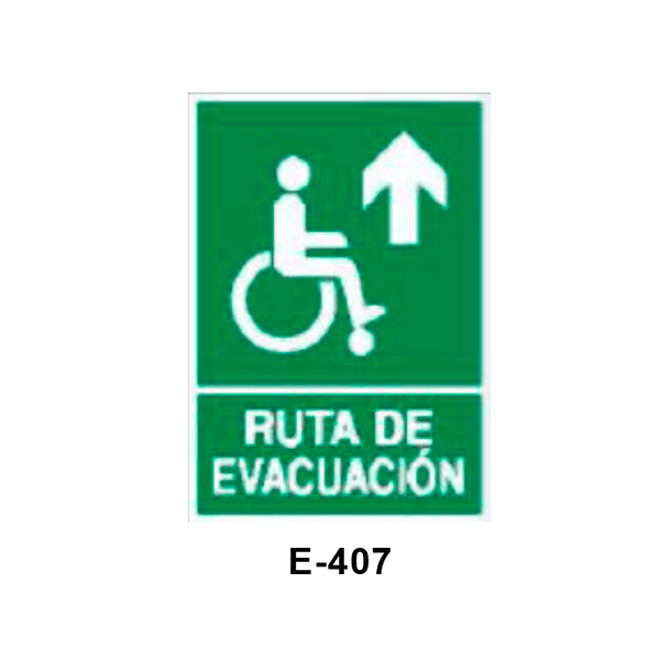 Emergency/Evacuation Signboard for Disabled People (Plastic Sheet - Class A) [E-407-A]