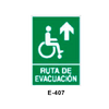 Emergency/Evacuation Signboard for Disabled People (Plastic Sheet - Class A) [E-407-A]