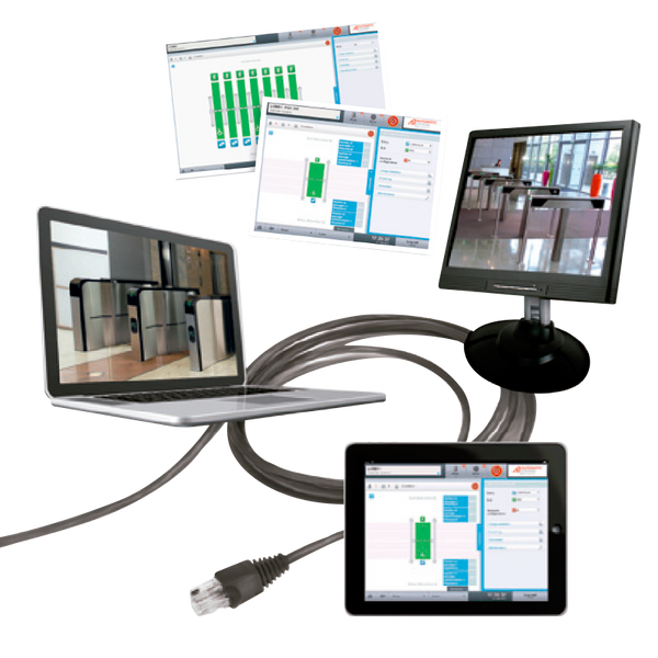 AUTOMATIC SYSTEMS® Smart n’ Slim Wired Connexion Kit (Up to 7 Corridors) [E/MPXX/K01]