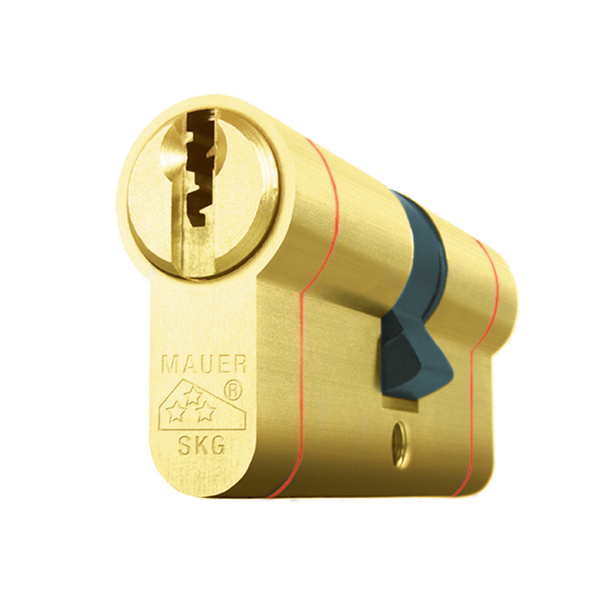 MAUER® Elite™ Double Cylinder (36/56mm) Brass Red Line® [E3656LRL]