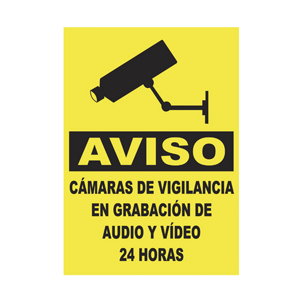 Outdoor CCTV Plate (Spanish) [EM-2810]