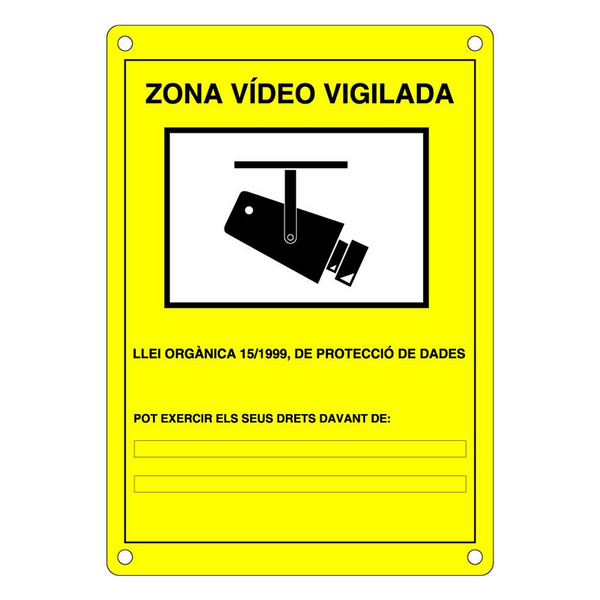 Outdoor CCTV Plate (Catalan) [EM-281C]