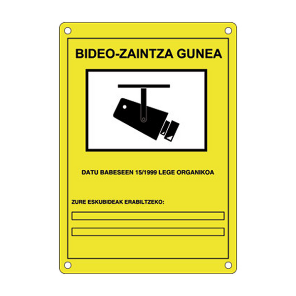 CCTV Plate Approved (Basque) [EM-281E]