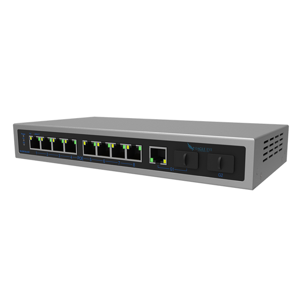 Eagle Eye™ 8-Port (+2 Uplink) PoE+ Managed Switch - 120W [ENi-SW10g-001]