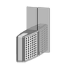 GUNNEBO® SpeedStile™ FP BA (Left) Automatic Swing Gate - Standard Width [FP-BA-LF-550-1800]