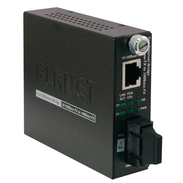 PLANET™ 10/100Base-TX to 100Base-FX (SC, Multi-Mode) Smart Media Converter - 2km [FST-802]