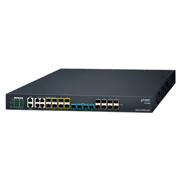 PLANET™ 8-Port GPON OLT with 4-Port Gigabit TP/SFP Combo + 4-Port 1000X SFP + 4-Port 10G SFP+ [GPL-8000]