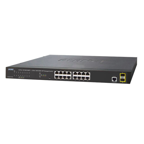 PLANET™ 16-Port Managed Gigabit Switch W/2 SFP Interfaces - L2 [GS-4210-16T2S]