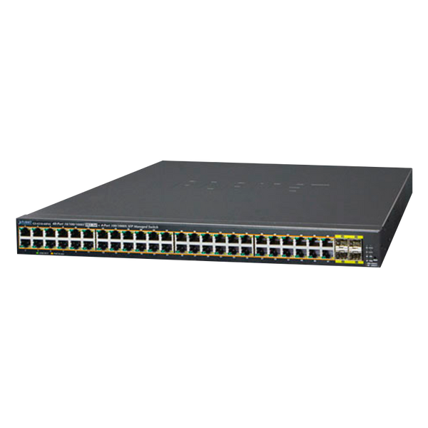 PLANET™ 48-Ports (+4 SFP) PoE+ Gigabit Manageable L2 Switch - 440W [GS-4210-48P4S]