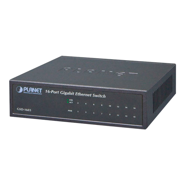 PLANET™ 10/100/1000Mbps Switch (16 Ports) [GSD-1603]