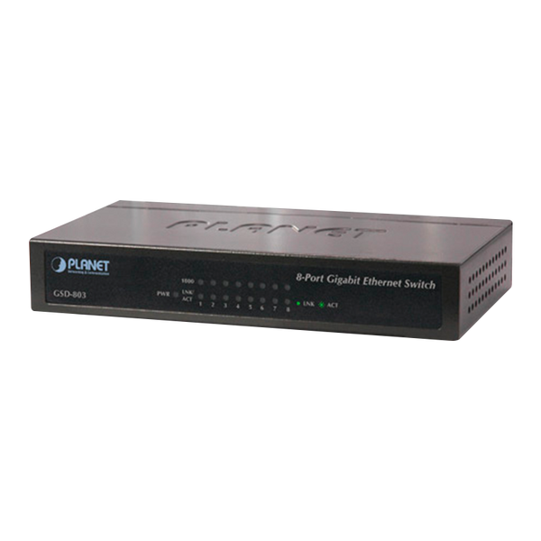 PLANET™ 10/100/1000Mbps Switch (8 Ports) [GSD-803]