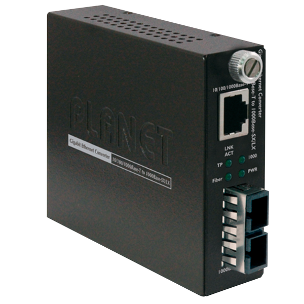 PLANET™ 10/100/1000Base-T to 1000Base-SX (SC, Multi-Mode) Smart Media Converter-220m/550m [GST-802]