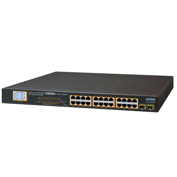 PLANET™ 24-Port PoE+ & 2-Port Gigabit SFP Ethernet Switch (300W) [GSW-2620VHP]