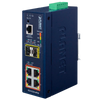 PLANET™ Industrial 4-Port 10/100/1000T 802.3at PoE + 2-Port 100/1000X SFP Managed Ethernet Switch (Din Rail) - L2+ (144W) [IGS-5225-4P2S]