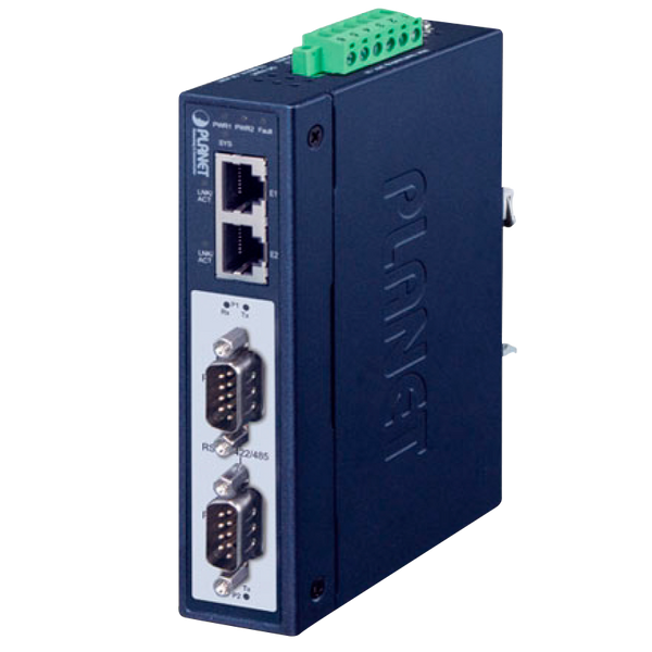 PLANET™ Industrial 2-Port RS232/422/485 Modbus Gateway [IMG-2200T]