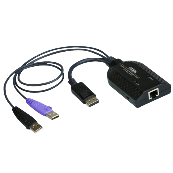 ATEN™ KA7169 USB DisplayPort Virtual Media KVM Adapter with Smart Card Support [KA7169-AX]