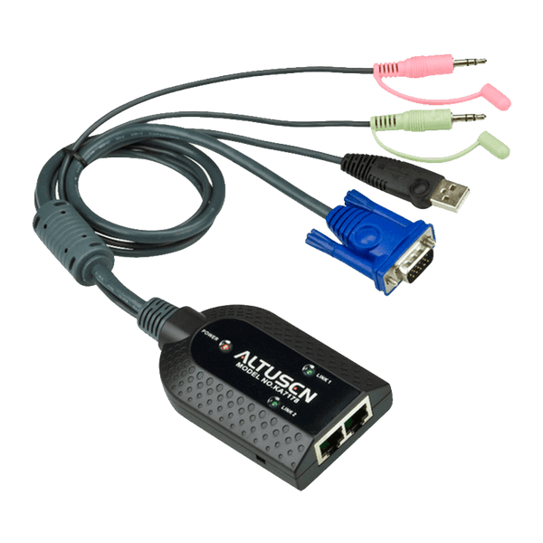 ATEN™ KA7178 USB VGA/Audio Virtual Media KVM Adapter with Dual Output [KA7178-AX]