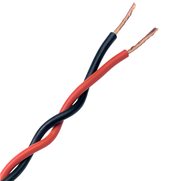Cable de Alarma de Incendios Trenzado (Libre de Halógenos) 2x1.5 mm² (ROJO-NEGRO) [KAL21]