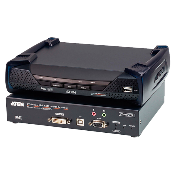 ATEN™ KE6912-AX 2K DVI-D Dual Link KVM over IP Extender with PoE [KE6912-AX]