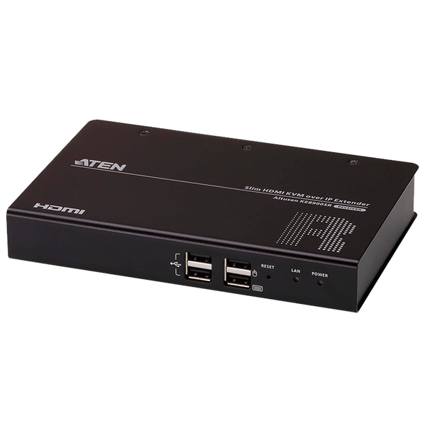ATEN™ Slim HDMI Single Display KVM over IP Receiver [KE8900SR-AX-G]