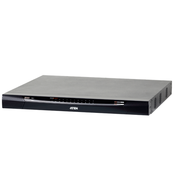 ATEN™ 1-Local/2-Remote Access 24-Port Multi-Interface Cat 5 KVM over IP Switch [KN2124VA-AX-G]