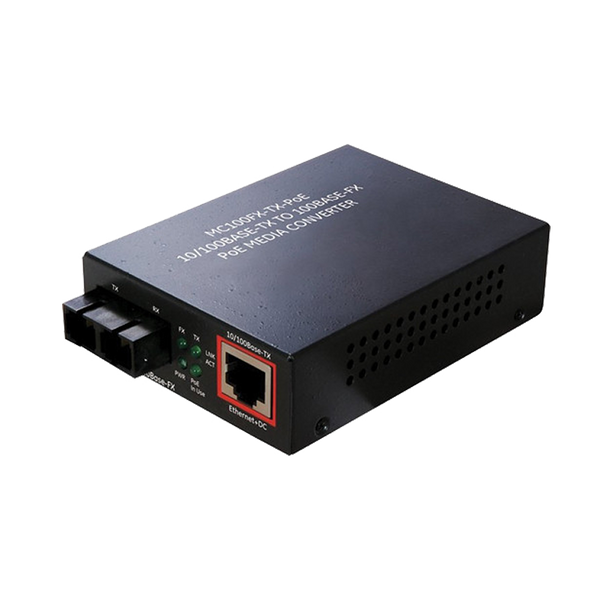 UTC™ IFS® 1-Port PoE (1 x SC, Multi Mode) FastEthernet Non-Manageable Media Converter - 2Km [MC100FX-TX-POE]