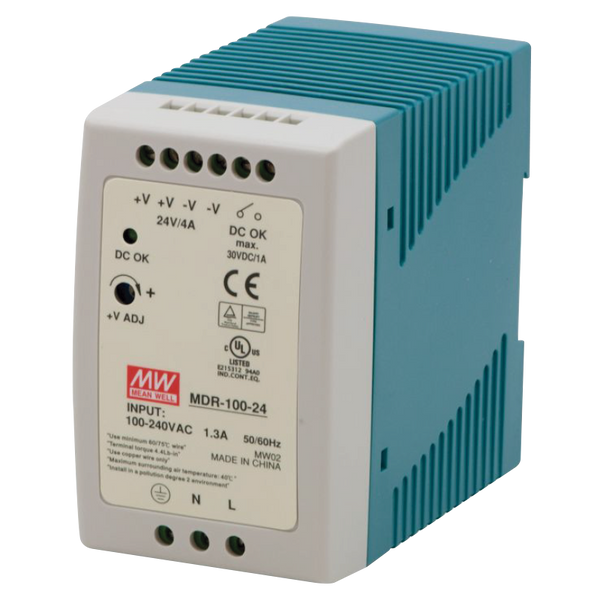 MEANWELL® MDR-100 Power Supply Unit [MDR-100-24]