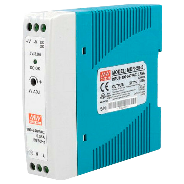 MEANWELL® MDR-20 Power Supply Unit [MDR-20-5]