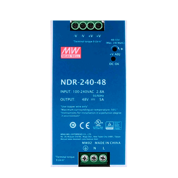 MEANWELL® NDR-240 Power Supply Unit [NDR-240-48]