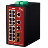 UTC™ IFS® 16-Ports (+2 SFP) PoE+ Industrial Manageable Gigabit Switch - L2 [NS3552-16P-2T-2S-V2]