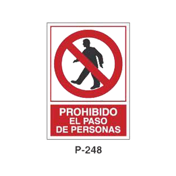 Prohibition and Fire Signboard Type 5 (Plastic Sheet - Class B) [P-248-B]