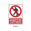 Prohibition and Fire Signboard Type 5 (Plastic Sheet - Class B) [P-251-B]