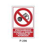 Prohibition and Fire Signboard Type 6 (Plastic Sheet - Class B) [P-296-B]