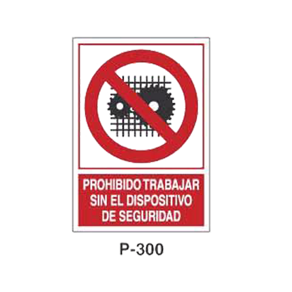 Prohibition and Fire Signboard Type 6 (Plastic Sheet - Class B) [P-300-B]