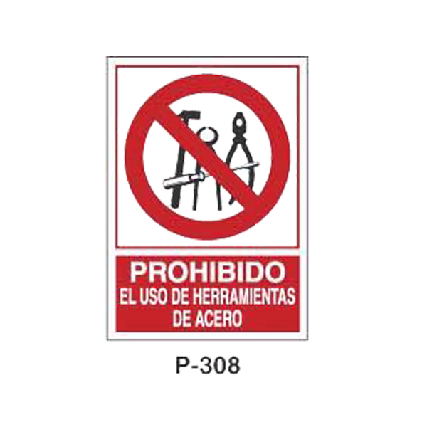 Prohibition and Fire Signboard Type 6 (Plastic Sheet) [P-308-A]