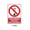 Prohibition and Fire Signboard Type 6 (Plastic Sheet - Class B) [P-309-B]