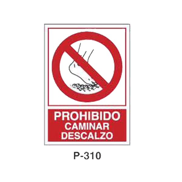 Prohibition and Fire Signboard Type 6 (Plastic Sheet) [P-310-A]