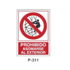 Prohibition and Fire Signboard Type 6 (Plastic Sheet) [P-311-A]