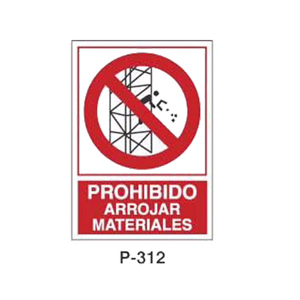 Prohibition and Fire Signboard Type 6 (Plastic Sheet - Class B) [P-312-B]