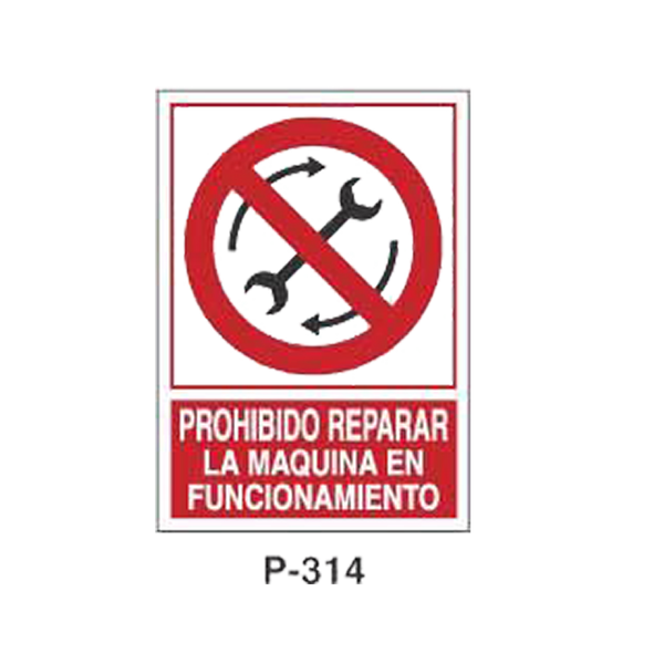 Prohibition and Fire Signboard Type 6 (Plastic Sheet) [P-314-A]