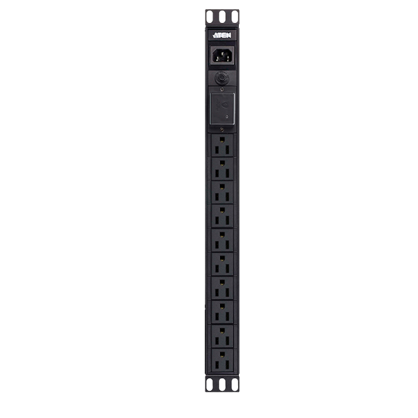 ATEN™ 1U 10A 10Port Basic PDU with Surge Protection [PE0118SG-AT-G]