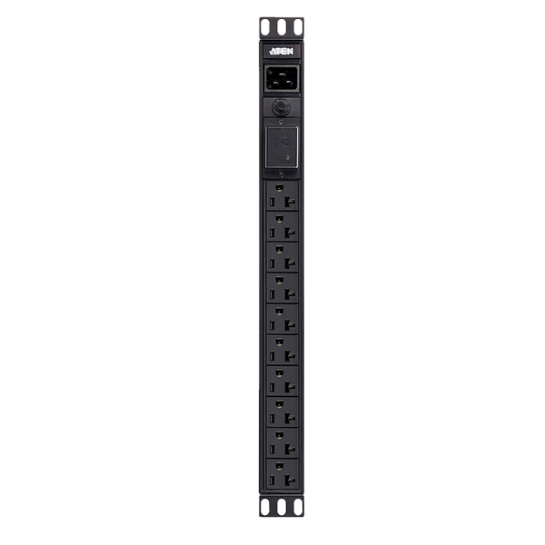 ATEN™ 18-Outlet 1U 16A Extended Depth Basic PDU with Surge Protection [PE0218SG-AT-G]