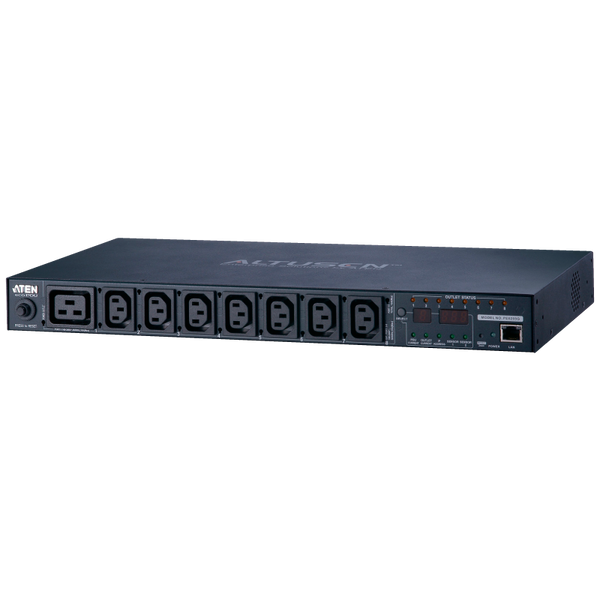 ATEN™ 20A/16A 8-Outlet 1U Metered & Switched ECO PDU [PE6208G-AX-G]