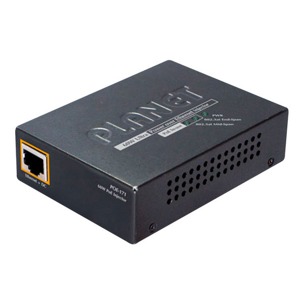 PLANET™ Single-Port 10/100/1000Mbps Ultra PoE Injector (60W) [POE-171]